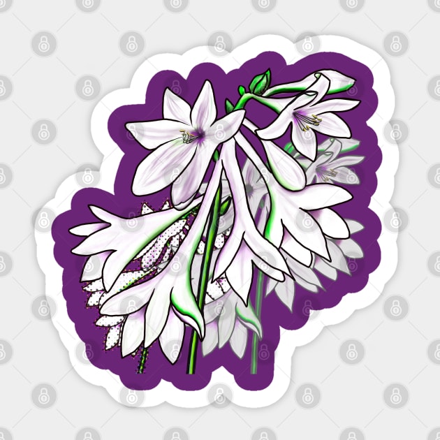 Hosta Bouquet Sticker by Kirsty Topps